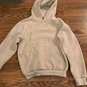 comfrt beige hoodie